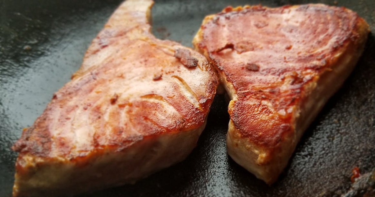 Рецепт: Жареный свиной карбонат на сковородке | Жареный свиной карбонат на сковороде
