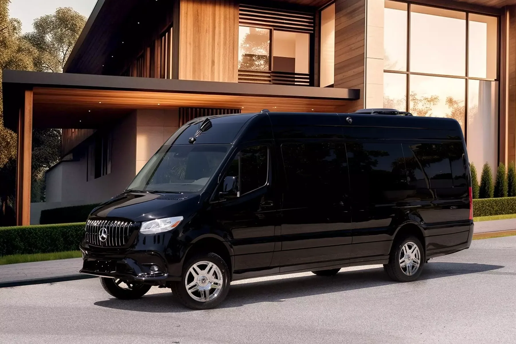 Посмотрите на бронированный мобильный офис на базе Mercedes-Benz Sprinter,  в котором есть туалет, кровать и игровая приставка