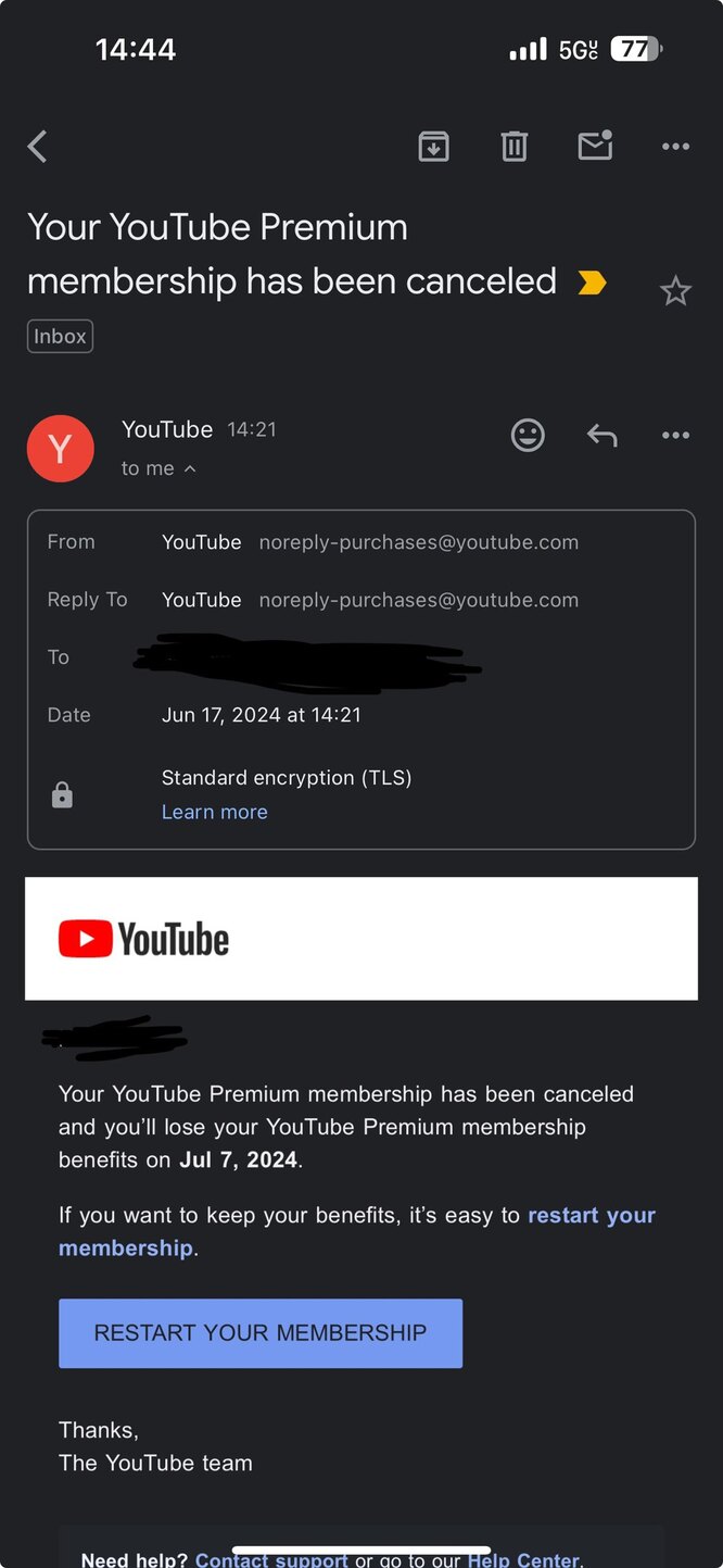 YouTube блокирует Premium: видеосервис отменяет подписку, если она  оформлена через VPN