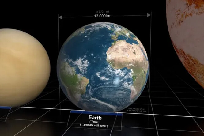 В масштабах Вселенной: насколько мала наша планета