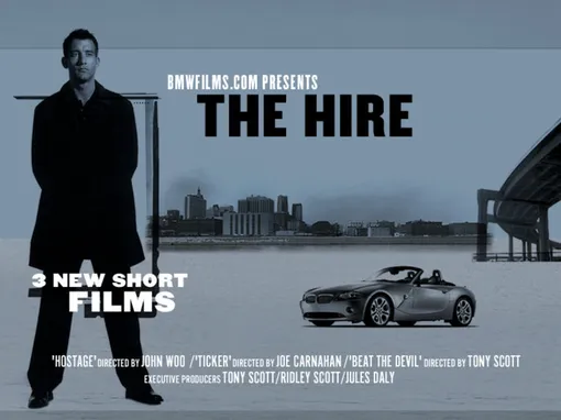 Клайв Оуэн в рекламном сериале BMW The Hire